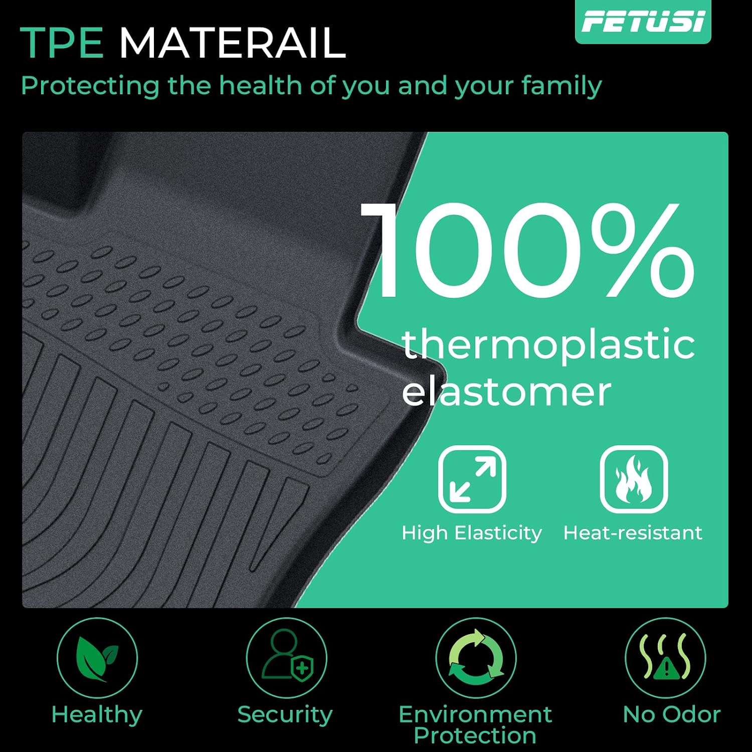 Floor Mats & Cargo Liner Set Custom Fit for Mazda CX-30 2020-2024 2025, All Weather Protection for Car Mats Anti-Slip TPE Odorless Floor Liners Mazda CX-30 Accessories Waterproof Trunk Mat, Black