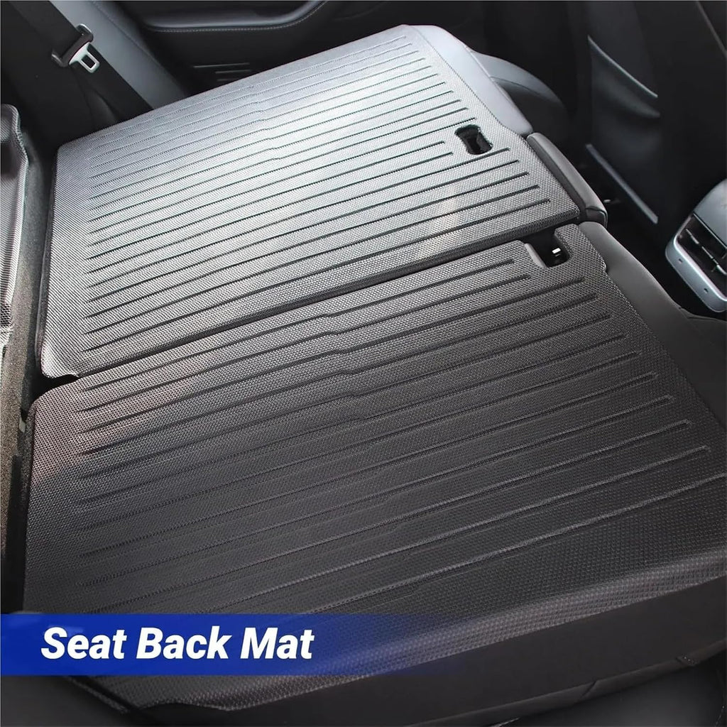 for Tesla Model 3 Highland 2024 TPE Full Cover Floor Mats with Door Sill Protector, Set Liners Cargo Liner Seat Back(3PCS Floor Mats)