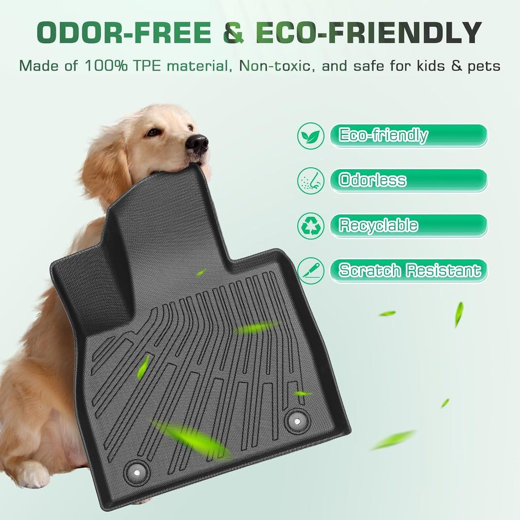 Floor Mats for Toyota RAV4 Base | Sport | Limited 2012 2011 2010 2009 2008 2007 2006, All Weather Custom Fit for RAV-4 Cargo Liner Full Set Mats, Waterproof Anti-Slip Front & 2nd Row & Trunk Mat