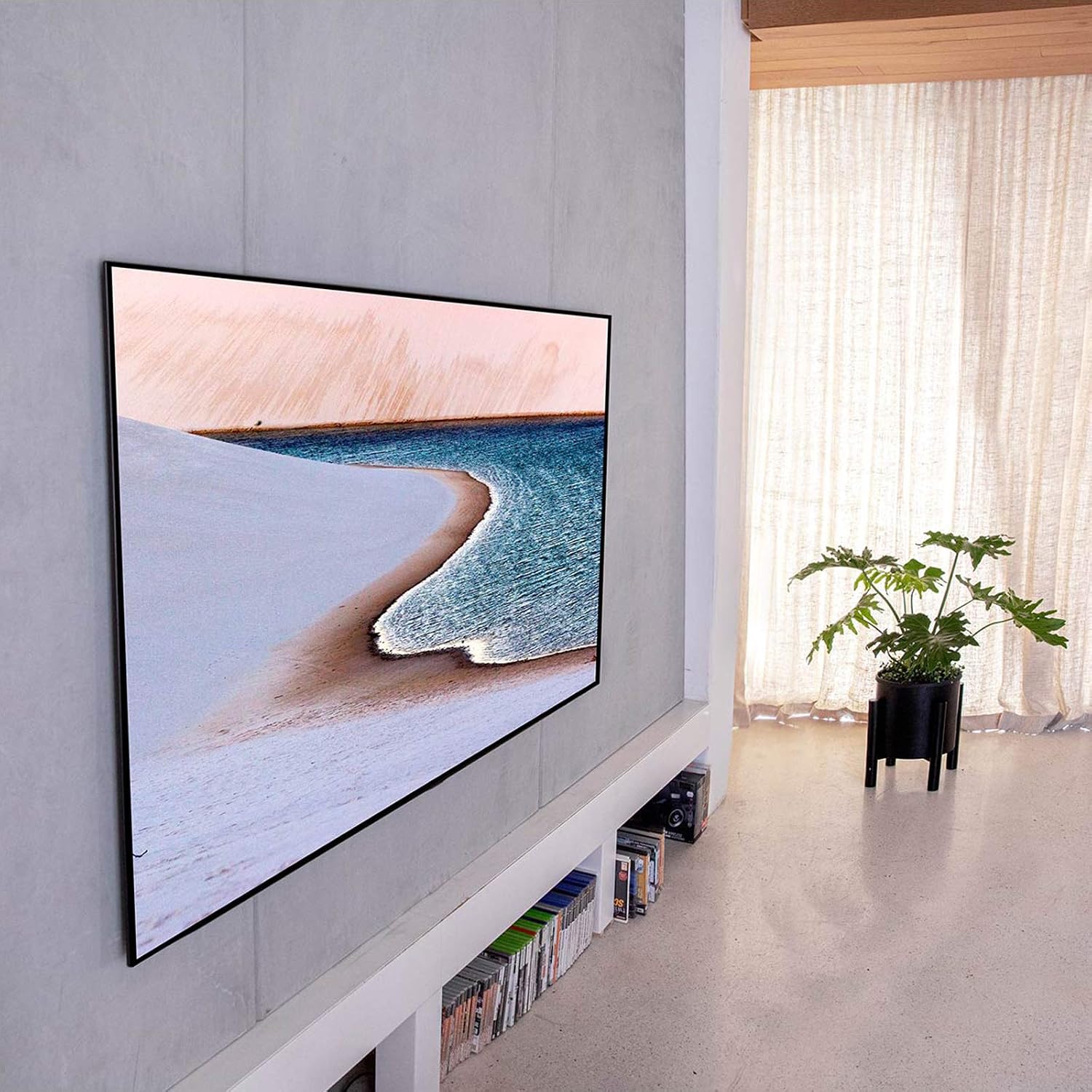 LG OLED GX Series 77' Alexa built-in 4k Smart TV (3840 x 2160), Gallery Design, 120Hz Refresh Rate, AI-Powered 4K, Dolby Cinema, WiSA Ready, Voice Control (OLED77GXPUA, 2020)