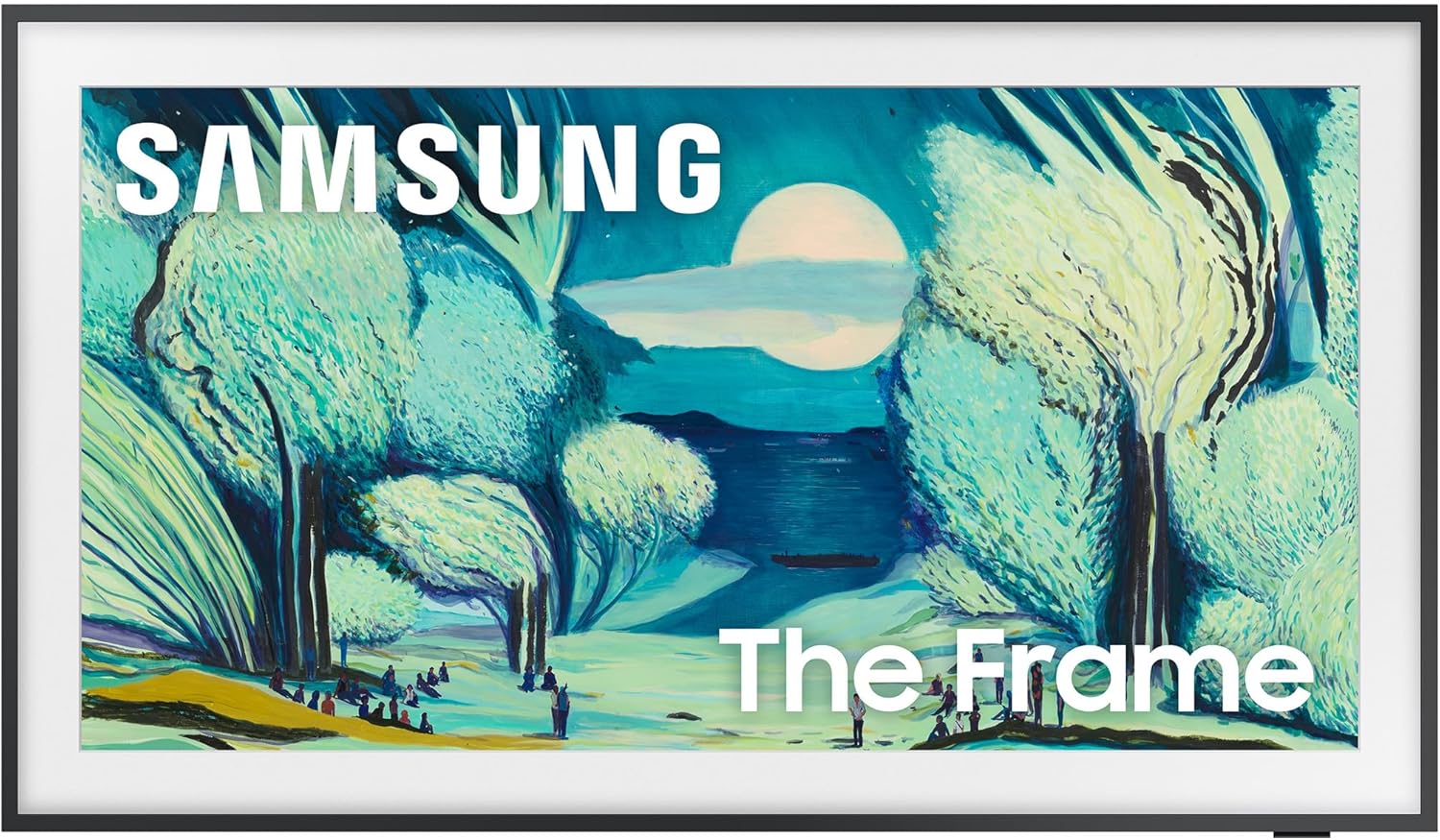 Samsung QN50LS03FAFXZA 50 Inch The Frame QLED 4K Art Mode Vision AI Smart TV with a VG-SCFA50BWB Customizable Bezel - Modern Brown (2025)