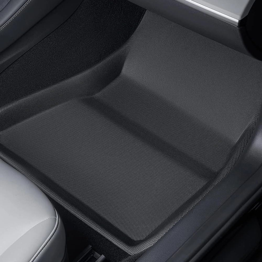 Compatible with Tesla Model 3 Highland 2024 XPE Floor Mats All Weather Trunk Floor Mat WP Cargo Liners Left Right Rubber(M3 6PCS RHD)