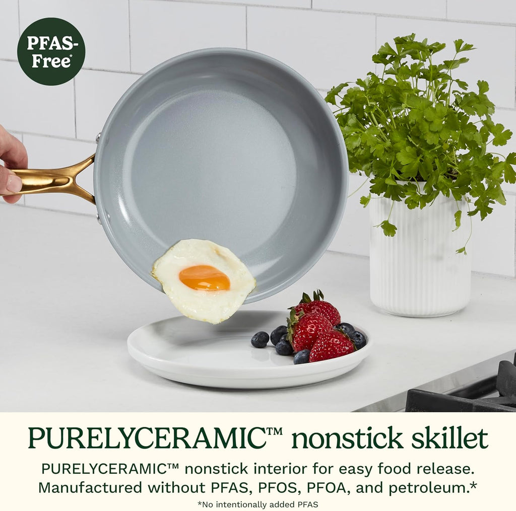 Cuisinart Cookware Set, 11 Piece Stainless Steel Cookware Pots and Pans, Home and Kitchen Durable Stainless Steel for Everyday Cooking, Matte Thyme, MT89G-11