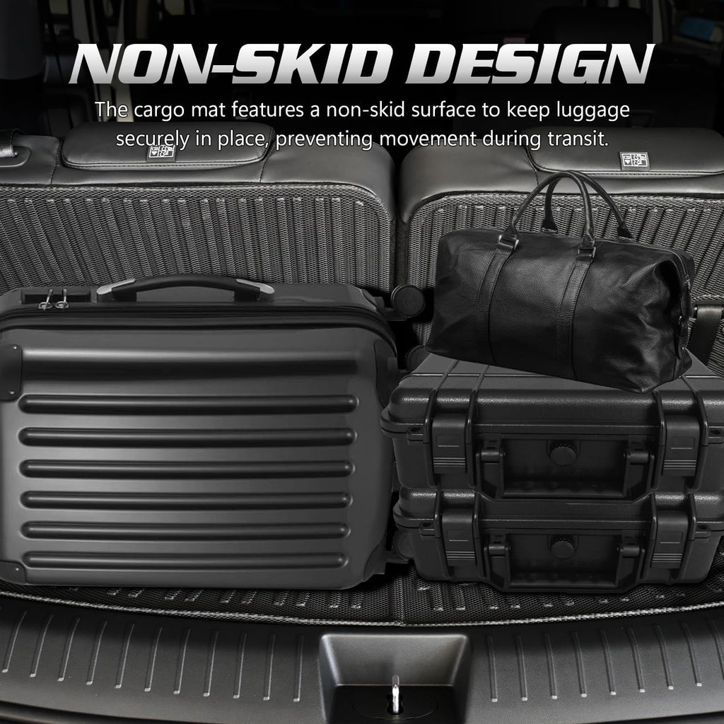 Fit for Buick Enclave 2025 2026 & for Chevy Traverse (7 Seats) 2024 Floor Mats & Cargo Liner All Weather Protection,Anti-Slip TPE Floor Mats & Trunk Mat for Buick Enclave & for Traverse Accessories