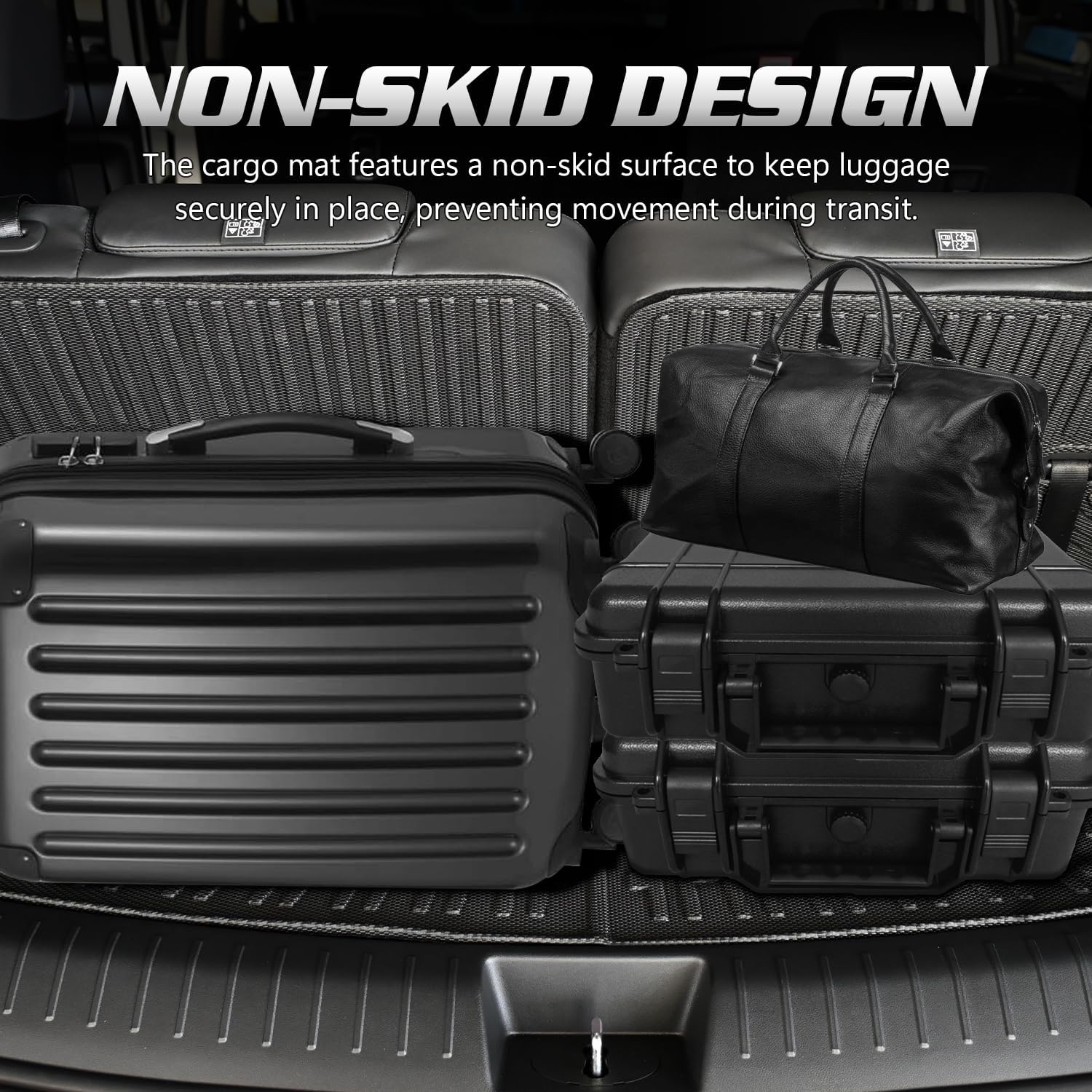 Fit for Buick Enclave 2025 2026 & for Chevy Traverse (7 Seats) 2024 Floor Mats & Cargo Liner All Weather Protection,Anti-Slip TPE Floor Mats & Trunk Mat for Buick Enclave & for Traverse Accessories