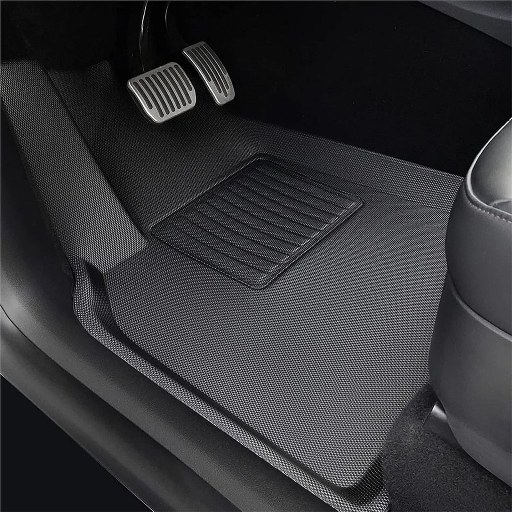 Floor Mats Compatible with Tesla Model 3 Highland 2024 All Weather Trunk Floor Mat Full Set WP Non-Slip Cargo Liners(4pcs Model 3 LHD)