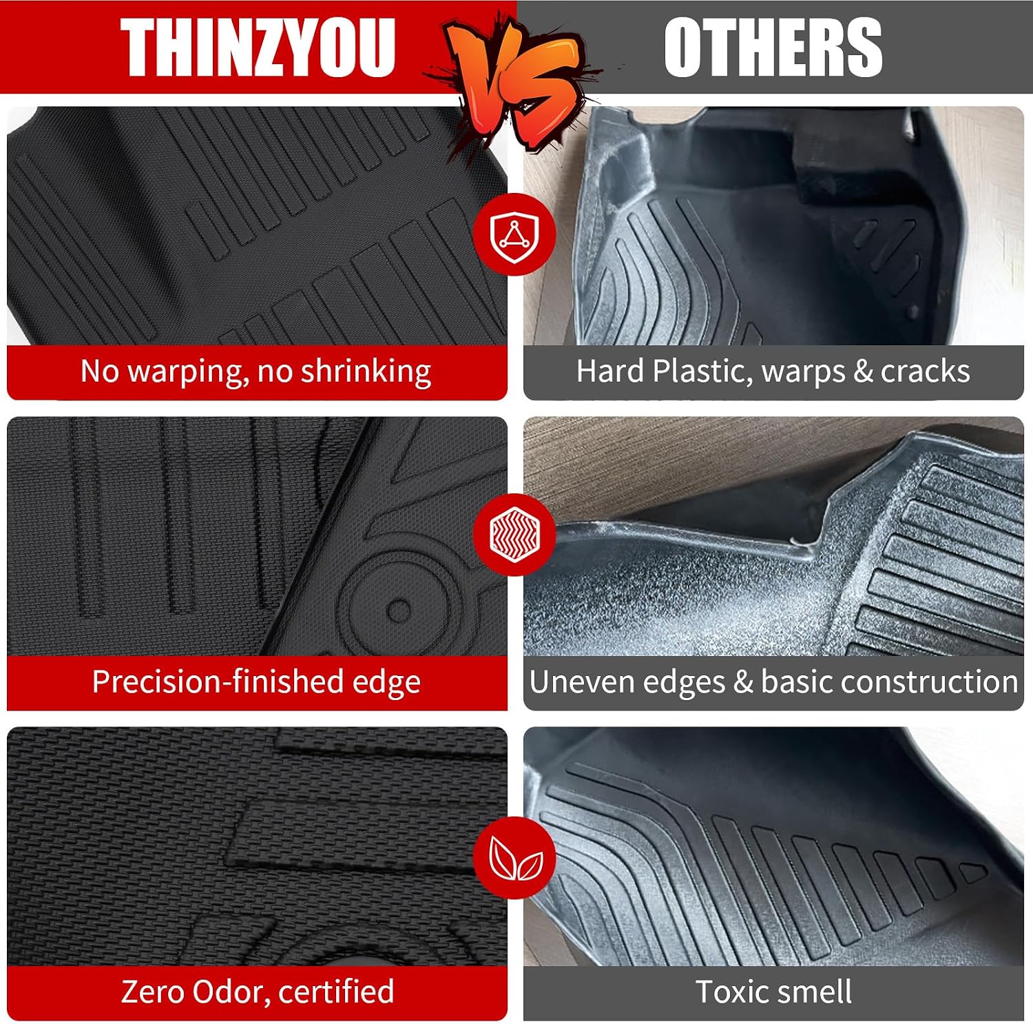 Floor Mats Compatible with 2020-2025 Kia Telluride 7 Seats (NOT for 2027) Cargo Mat Trunk Mat Cargo Liner Kick Mats Back Seat Cover Protector 2024 Telluride Accessories (Floor Mats Full Set)