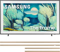 Samsung QN55LS03FAFXZA 55 Inch The Frame QLED 4K Art Mode Vision AI Smart TV with a VG-SCFA55TKB Customizable Bezel - Modern Teak (2025)