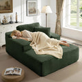 67.5 Inch Oversized Indoor Chaise Lounge, Sofa Bed, Living Room Sofa, Corduroy Sofa, Couches for Living Room, Deep Seat Sleeper Couch Reading Chairs (Green)