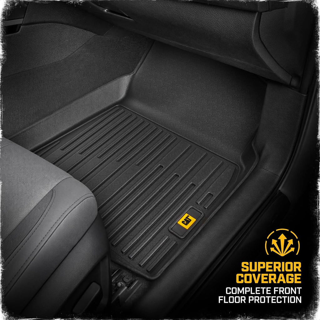 CAT® JustFit™ 3D Custom Fit Floor Mats for Toyota Camry 2018 2019 2020 2021 2022 2023 2024, Heavy Duty All Weather Floor Liners Laser Measured, Toyota Camry Accessories