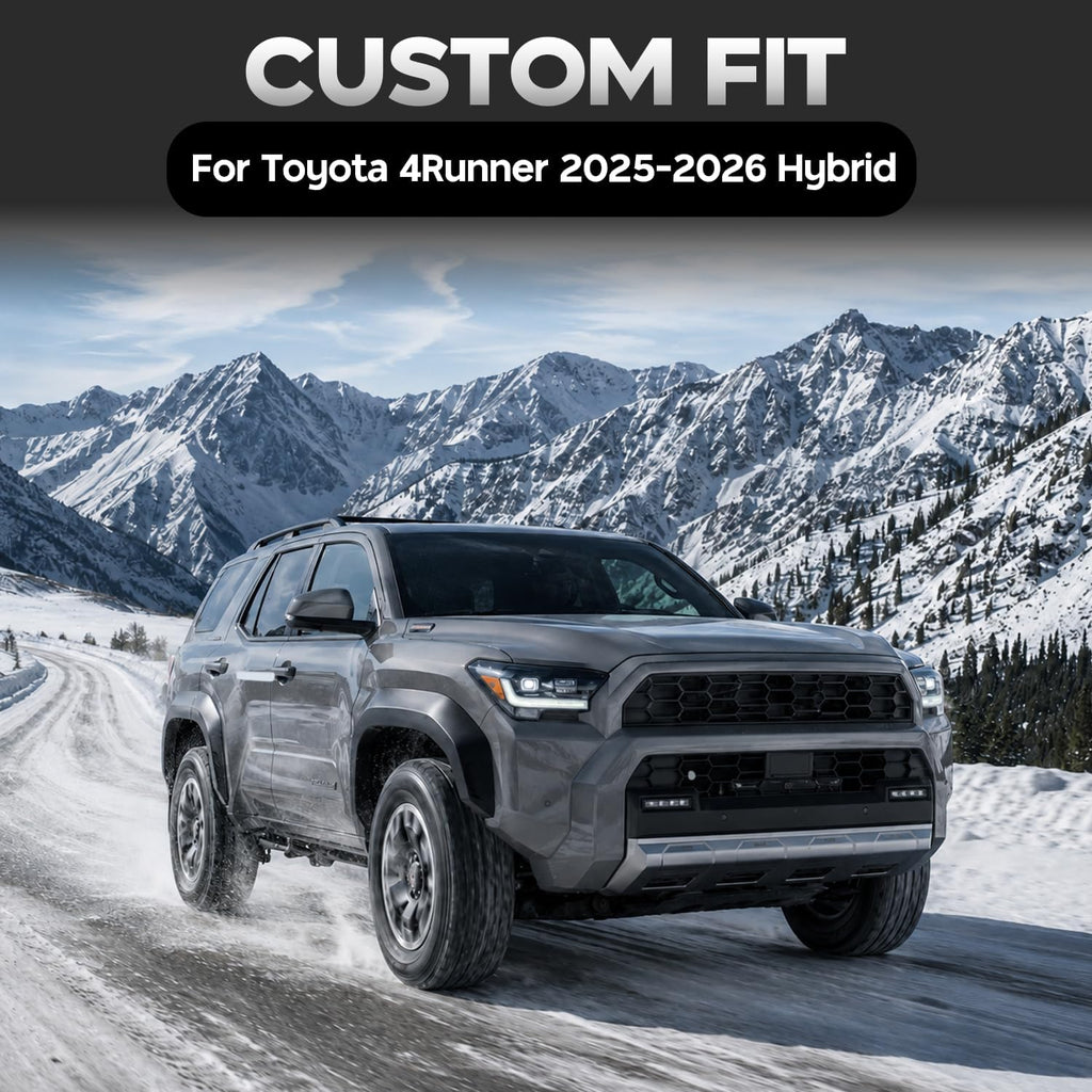 Floor Mats Compatible with Toyota 4Runner 2025 2026(Only Hybrid),All Weather Protection Duarble TPE Cargo Liner with Backrest Mats Accessories Compatible with Toyota 4Runner 2025 2026(Only Hybrid)