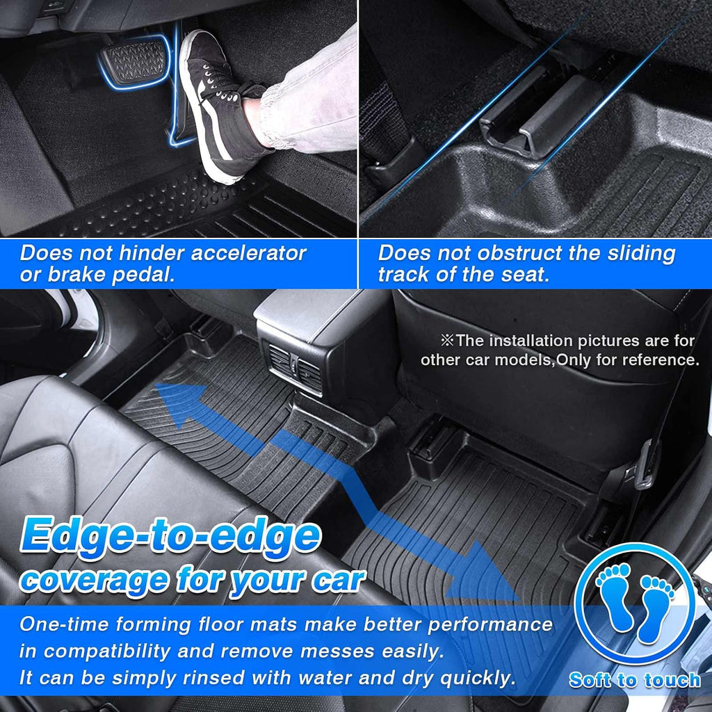Cartist Floor Mats for Nissan Kicks 2018-2024, All Weather Cargo Liner for Nissan Kicks Accessories, Heavy Duty Car Mats, Car Accessories