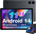 AGM PAD P2 11 inch Android 14 Tablet, 90Hz 480 Nits 1920 * 1200 FHD+ IPS Display, MTK G99, Widevine L1 Certified, Quad Box Stereo Speakers, 7850 mAh, 16(8+8)GB + 256GB[TF 2TB], GPS, Compass, OTG, WiFi