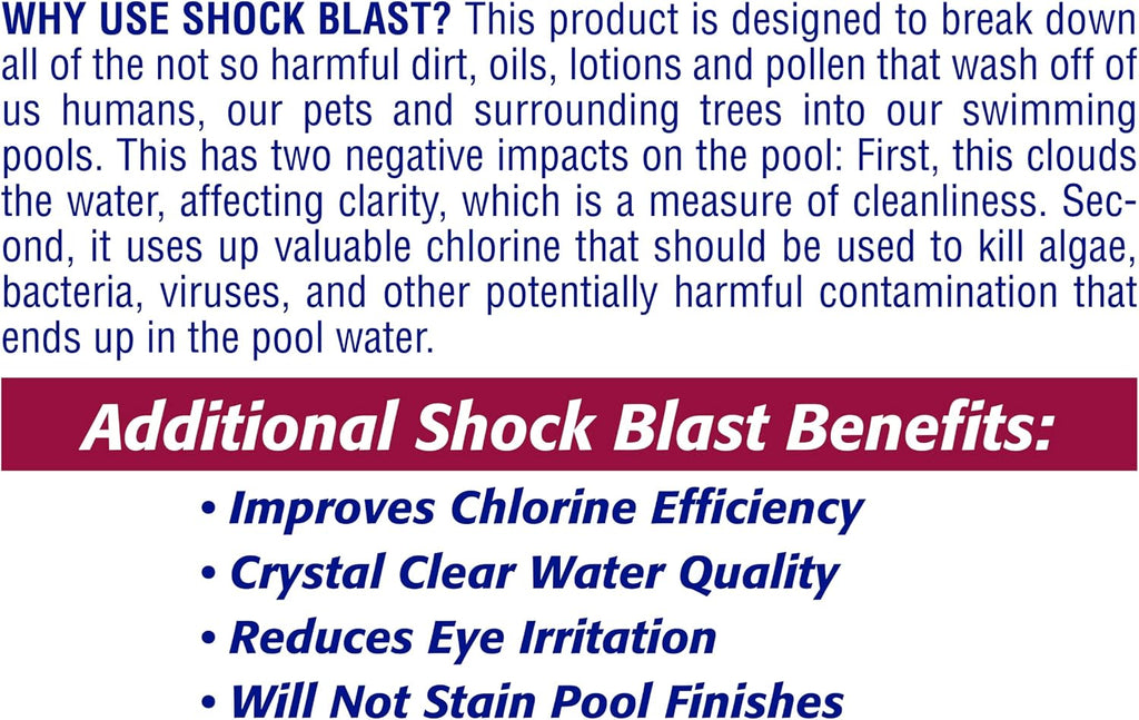 Pool Mate 2-Pounds 12-Pack Non-Chlorine Shock, Chlorine-Free Shock Oxidizer for Pools, Made in USA