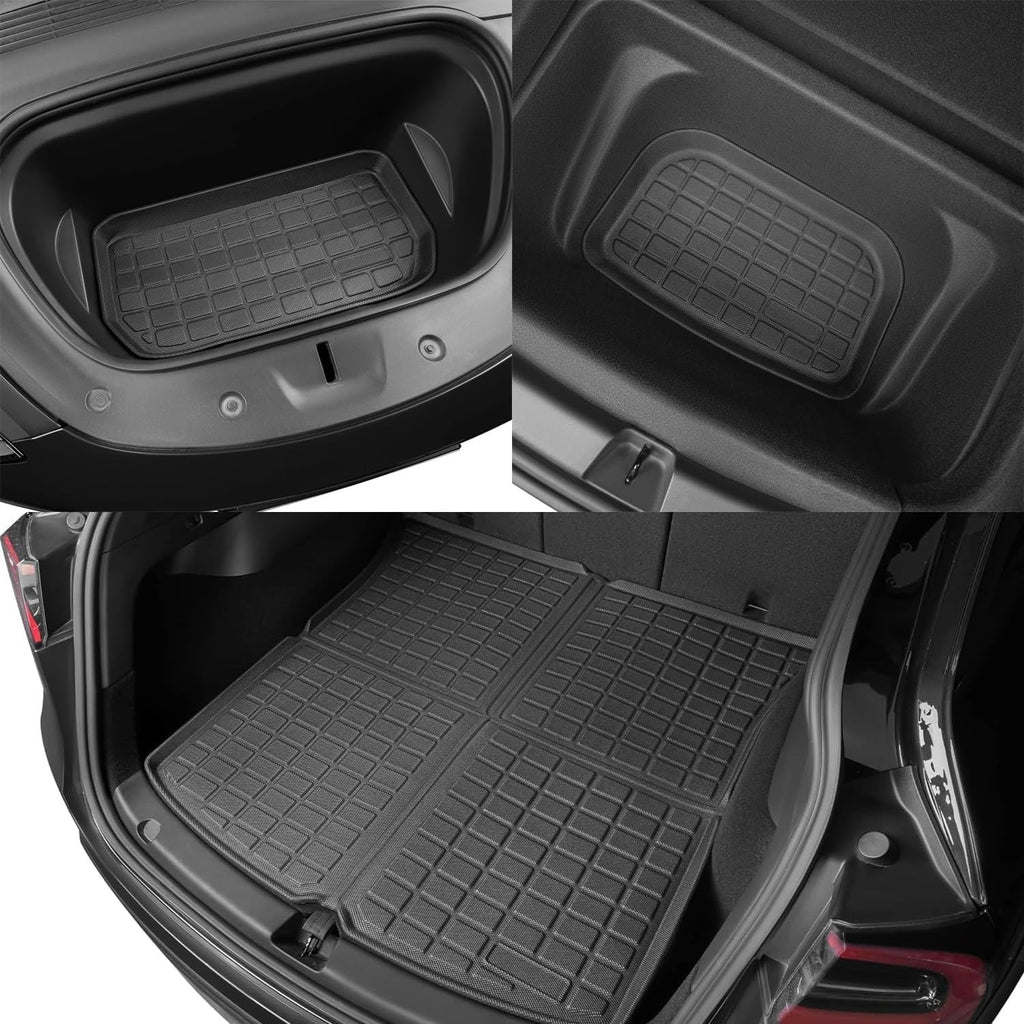 XPE Floor Mats Compatible with Tesla Model 3 Highland 2024 / Model Y 2024-2017, All Weather Cargo Liner Floor Mats and Cargo Trunk Mats(1PC My Mat)