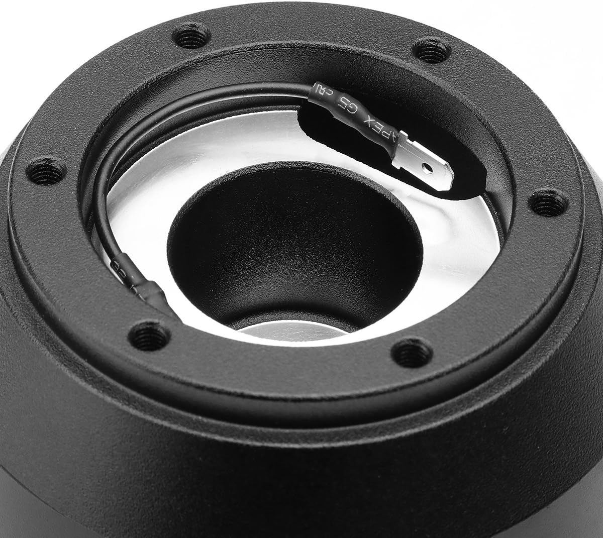 Auto Dynasty Replacement for Subaru Impreza/WRX/STI/Replacement forester Powder-Coated NRG Steering Wheel 6-Hole Hub Adapter Kit + Set of Resistors