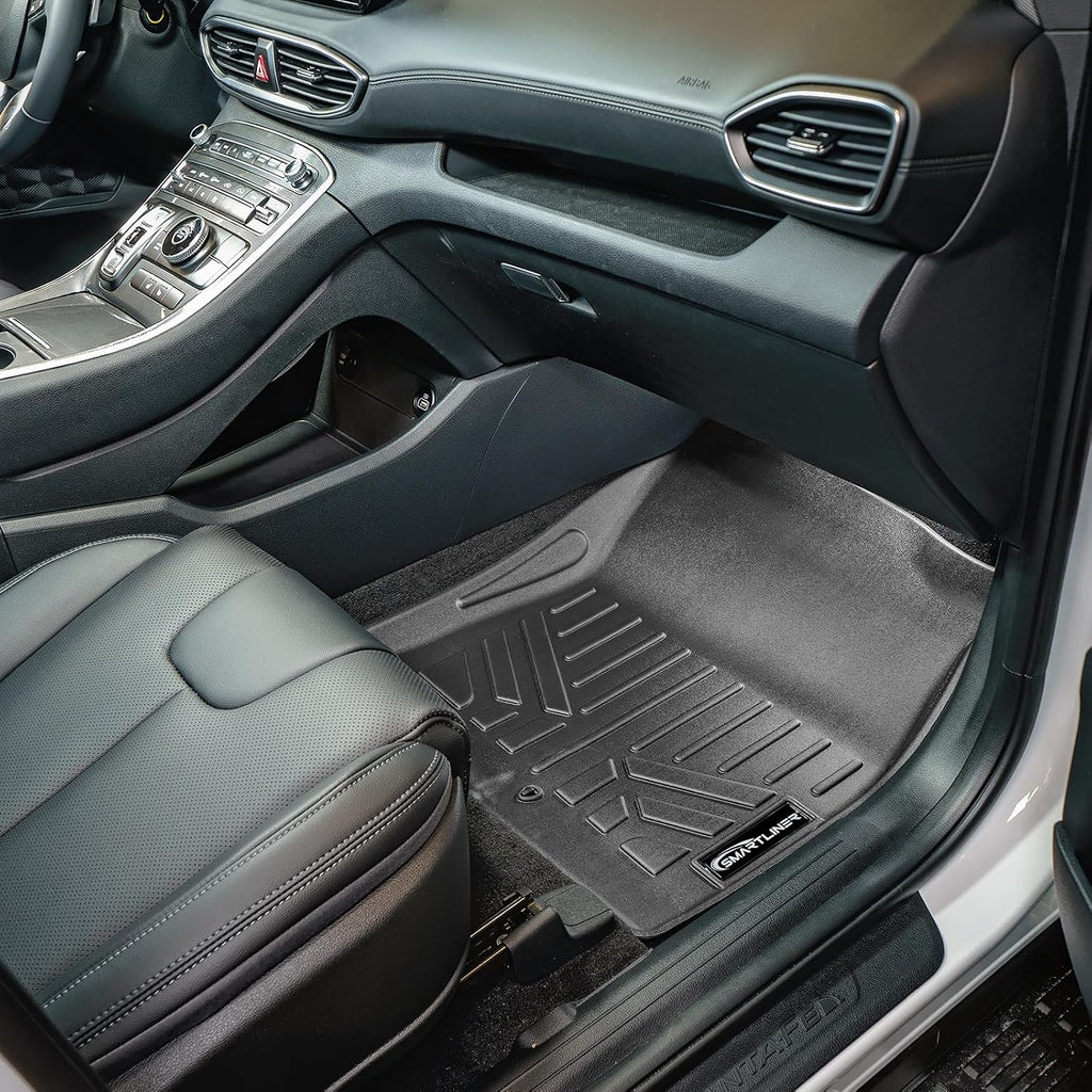 SMARTLINER Custom Fit Floor Mats 2 Rows and Cargo Liner Set Compatible with 2021-2023 Hyundai Santa Fe