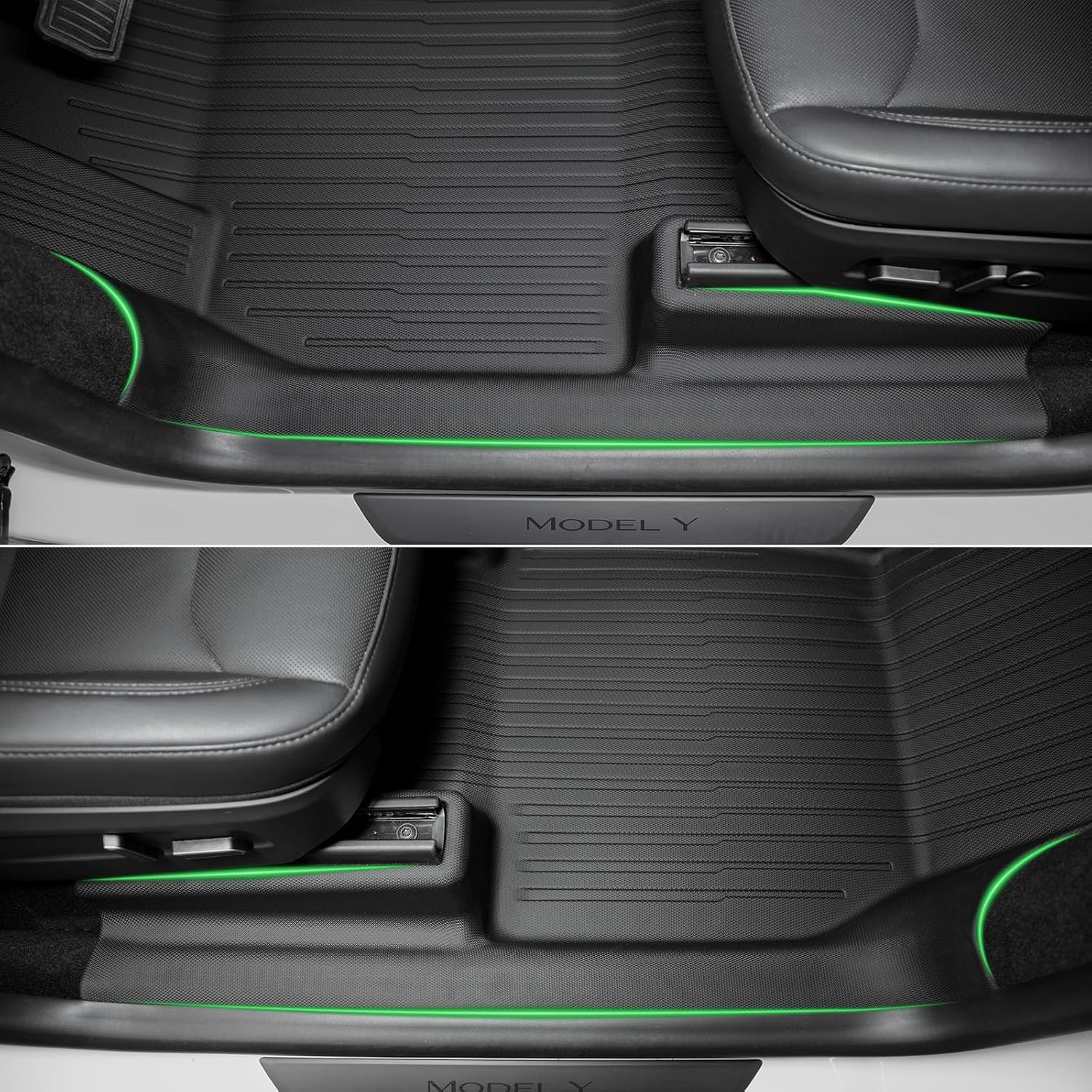 SUPER LINER 9-Piece Floor Mats Compatible with 2025-2026 Tesla Model Y Juniper - TPE Floor Liner& Accessories, CabinProtect™ Pro Kit Full-Cabin Protection System (Only fit Premium&Performance)
