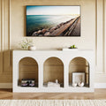 LITTLE TREE Console Table for Entryway, 71-Inch Long Narrow Modern Entry Table for Living Room, Hallway, Behind Couch, Entrance, Sofa, Foyer, Front Door, White