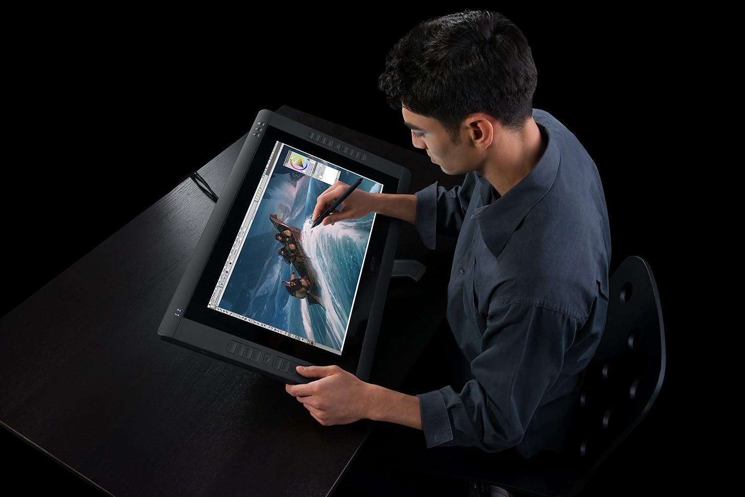 Wacom DTK2200 Cintiq 22HD 21-Inch Pen Display Tablet, Black