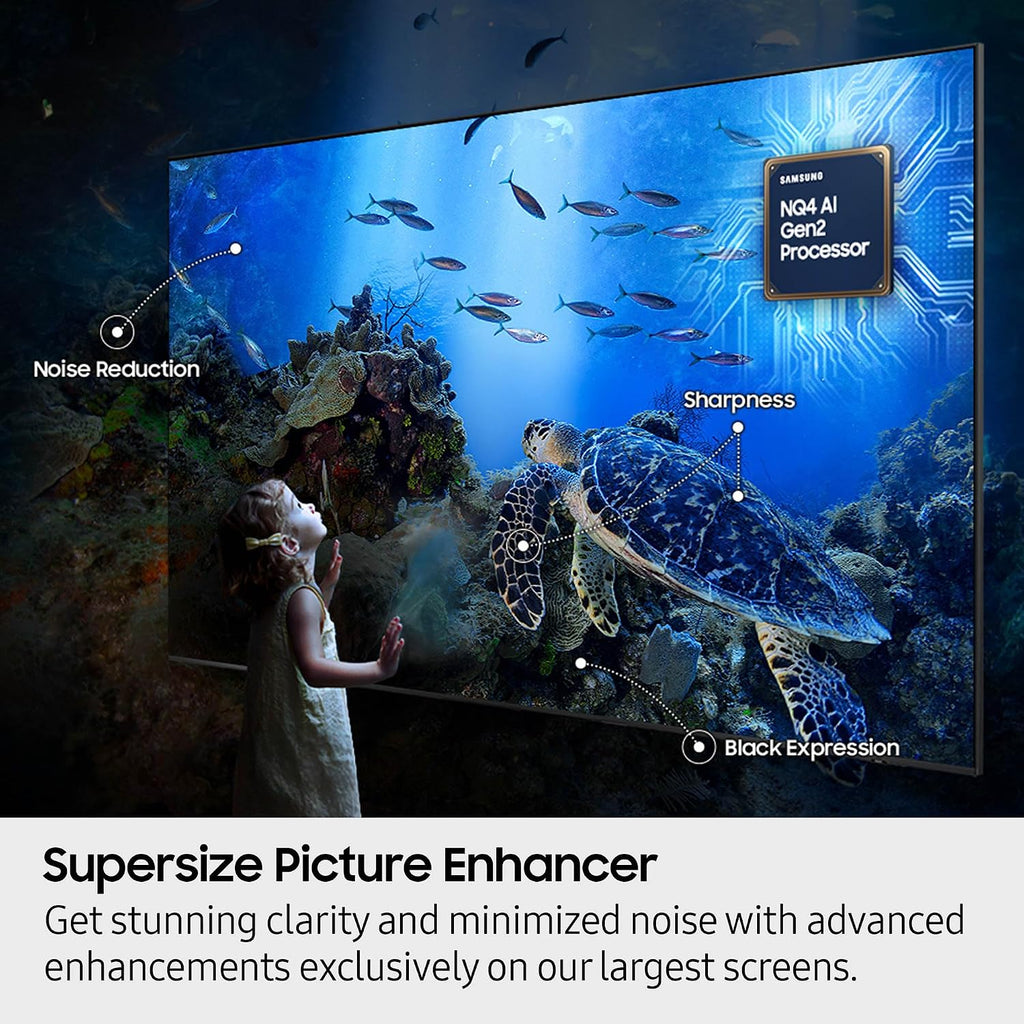 Samsung QN100QN80FFXZA 100 Inch Neo QLED QN80F Series Supreme UHD 4K TV with 5 Year Amber Protection Plan (2025)