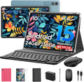 Suicoey 2026 Android 15 Tablet with Keyboard, 24GB RAM + 256GB ROM (2TB Expand), 10 inch Tablet with Gemini AI, Octa-Core, 8000mAh, Widevine L1, 2 in 1 Tablets with Case, Mouse, Stylus(Pink Case)