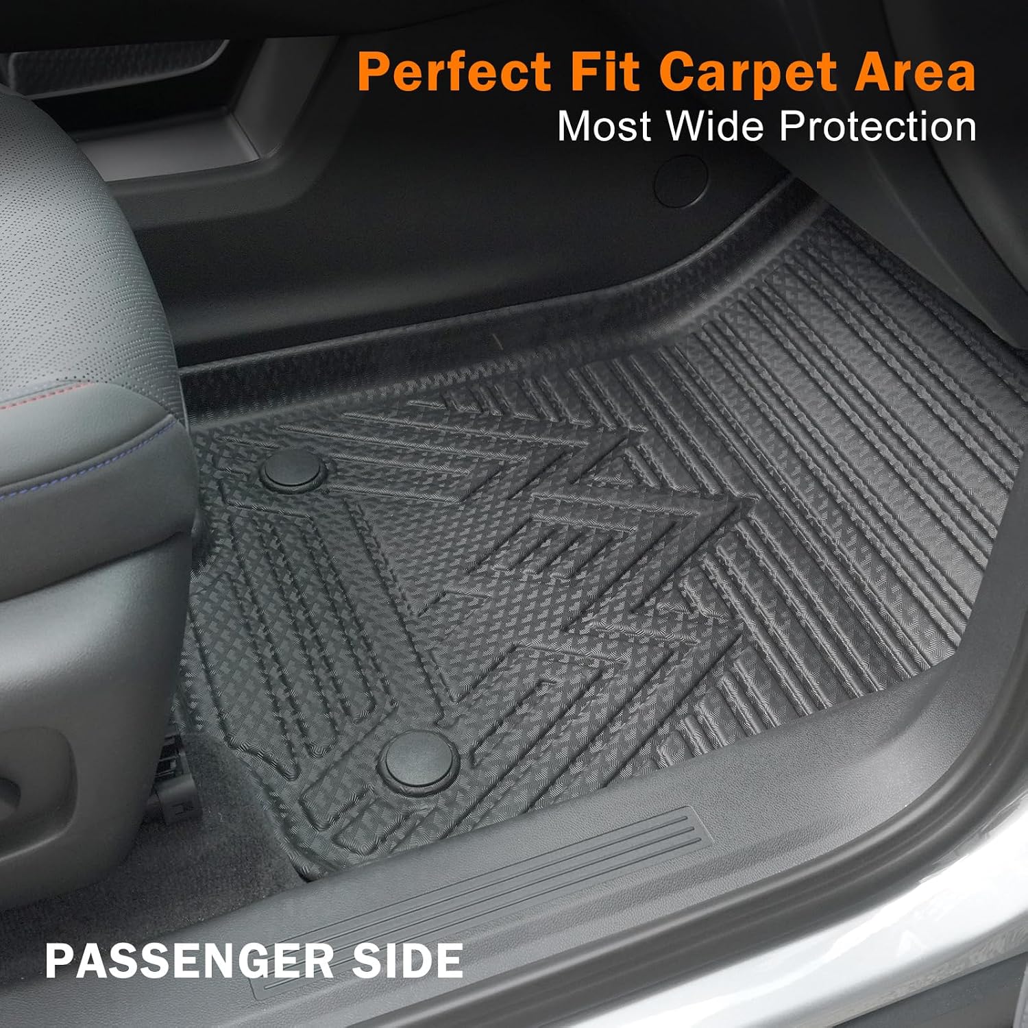 KUST Floor Mats for 2020-2025 Subaru Outback Accessories, All Weather Floor Liners & Seat Back Mats & Rear Trunk Mat Full Set of 6pcs, TPE Rubber, Raised Edge