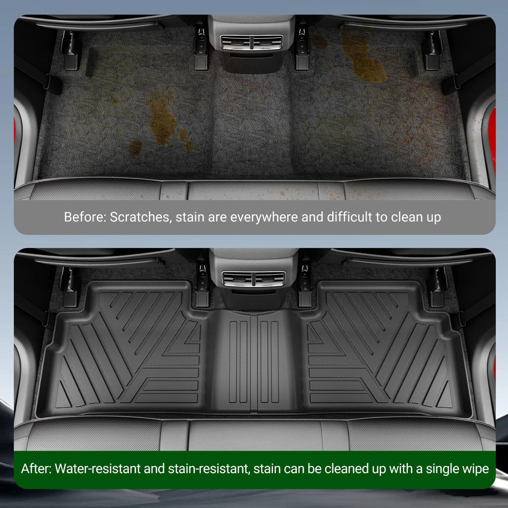xipoqix Fuel Floor Mats Cargo Mat Backrest Mats Compatible with 2023-2026 Kia Sportage TPE Cargo Liner Replacement for 2023-2026 Kia Sportage Accessories (Trunk Mat with Backrest Mat+Floor Mats)