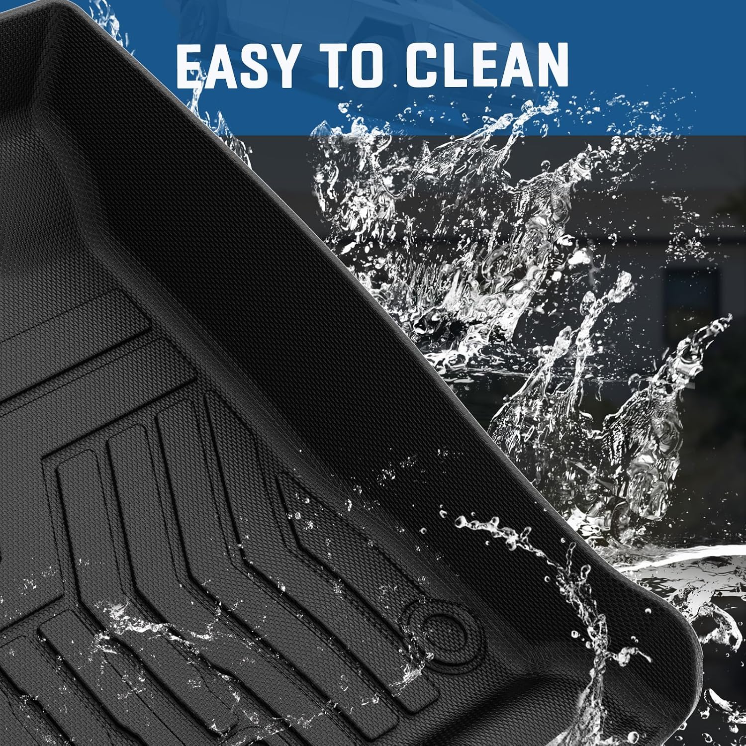 KUST Floor Mats for Honda HR-V 2023-2025 2026, Cargo Mat Floor Liners Back Seat Mats for HRV Accessories, All Weather Protection TPE Rubber Rear Trunk Mat High Edge (Full Set Mats)