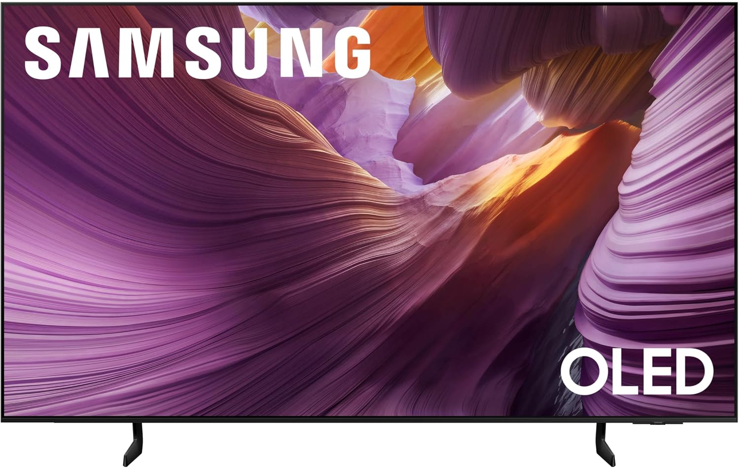 Samsung QN55S85FAFXZA 55 Inch OLED HDR 4K Smart TV with an AudioQuest Forest HDM48FOR225 2.25M 48G 8K-10K HDMI Digital Cable (2025)