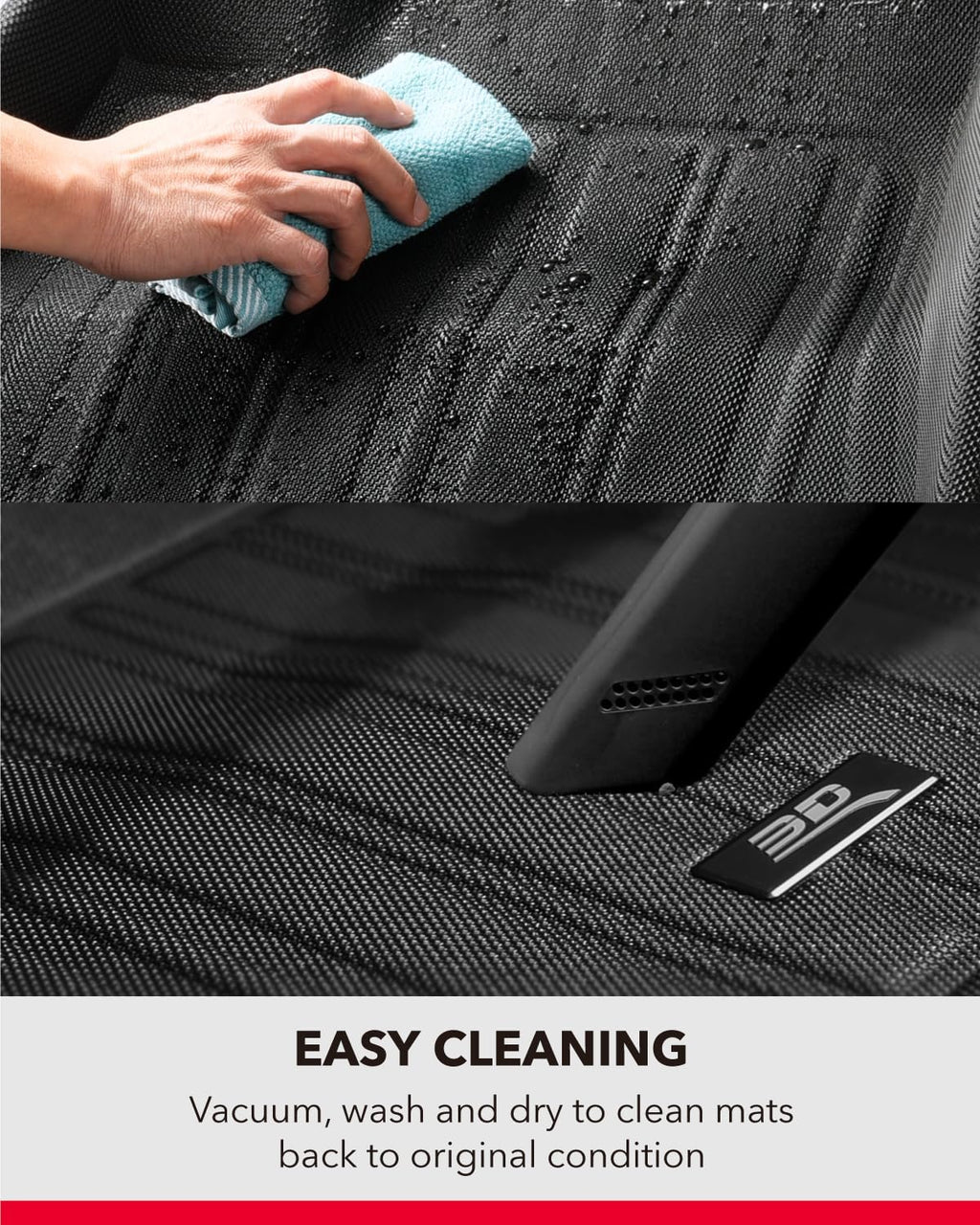 3D MAXpider Custom Fit Elitect Floor Mat (Black) Compatible with Tesla Model 3 2020-2023 - Full Set