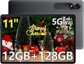 Blackview Android Tablet with Gemini Ai 3.0, Tablet 11 inch with 12GB+128GB/2TB TF, 5G WiFi Tablets, Octa-core CPU, 8200mAh/Fast Charge,120HZ/13MP+8MP Ai Camera/Face ID, Gray