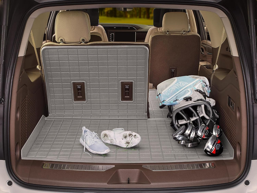 WeatherTech SeatBack Cargo Liner HP for Chevrolet Equinox, Terrain Behind 2nd Row w/Bumper Protector (431856IMSK), Cocoa