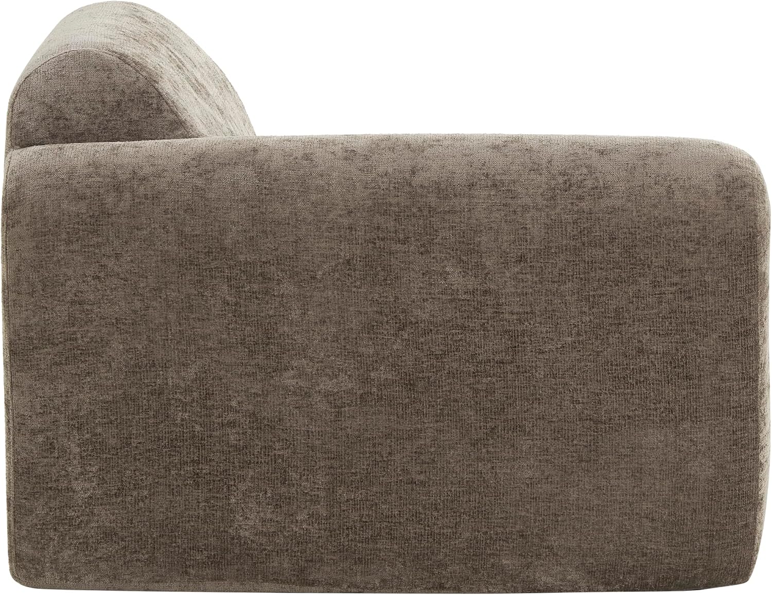 Christopher Knight Home Midel 111' Modular L-Shape Sofa Couch with Chaise Lounge, Modern Boneless Sofa for Living Room, Fabric Upholstered Cloud Couch with Deep Seat, Dark Brown