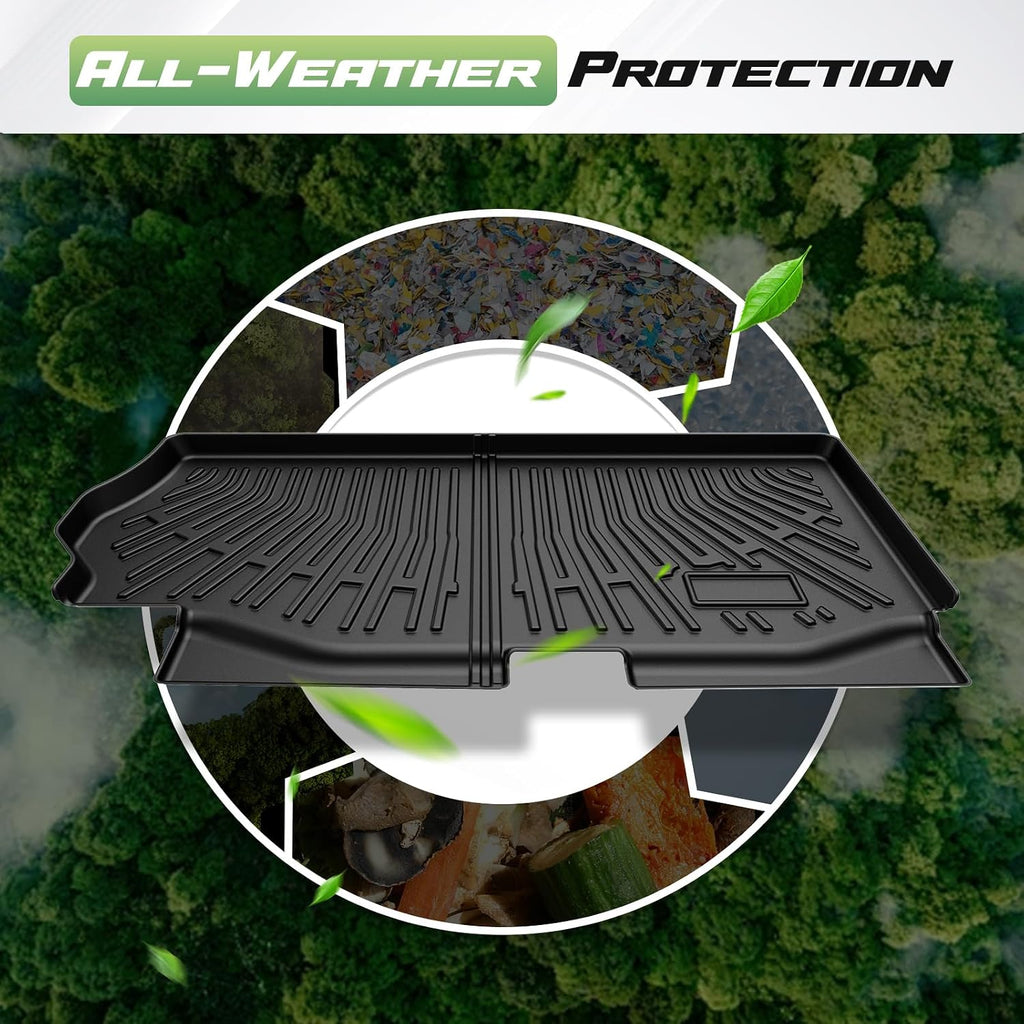 Cartist Floor Mats for 2007-2018 Jeep Wrangler JK 2 Door, All Weather Cargo Liner for Wrangler Accessories, Heavy Duty TPE Cargo Mats, Car Accessories