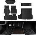 BASENOR 7PCS Floor Mats for 2021-2026 Tesla Model S & Plaid (Proprietary Design), All-Weather Premium 3D Material Liners (Cabin, Frunk, Trunk & Sub-Trunk), Odorless & Anti-Slip Model S Accessories