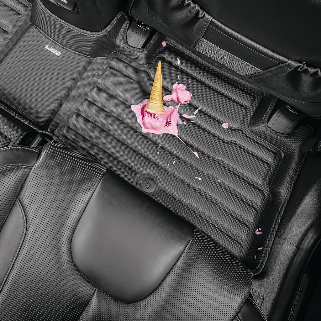 TuxMat - for Chevrolet Equinox EV 2024-2026 Models - Custom Car Mats - Maximum Coverage, All Weather, Laser Measured - This Full Set Includes 1st and 2nd Rows