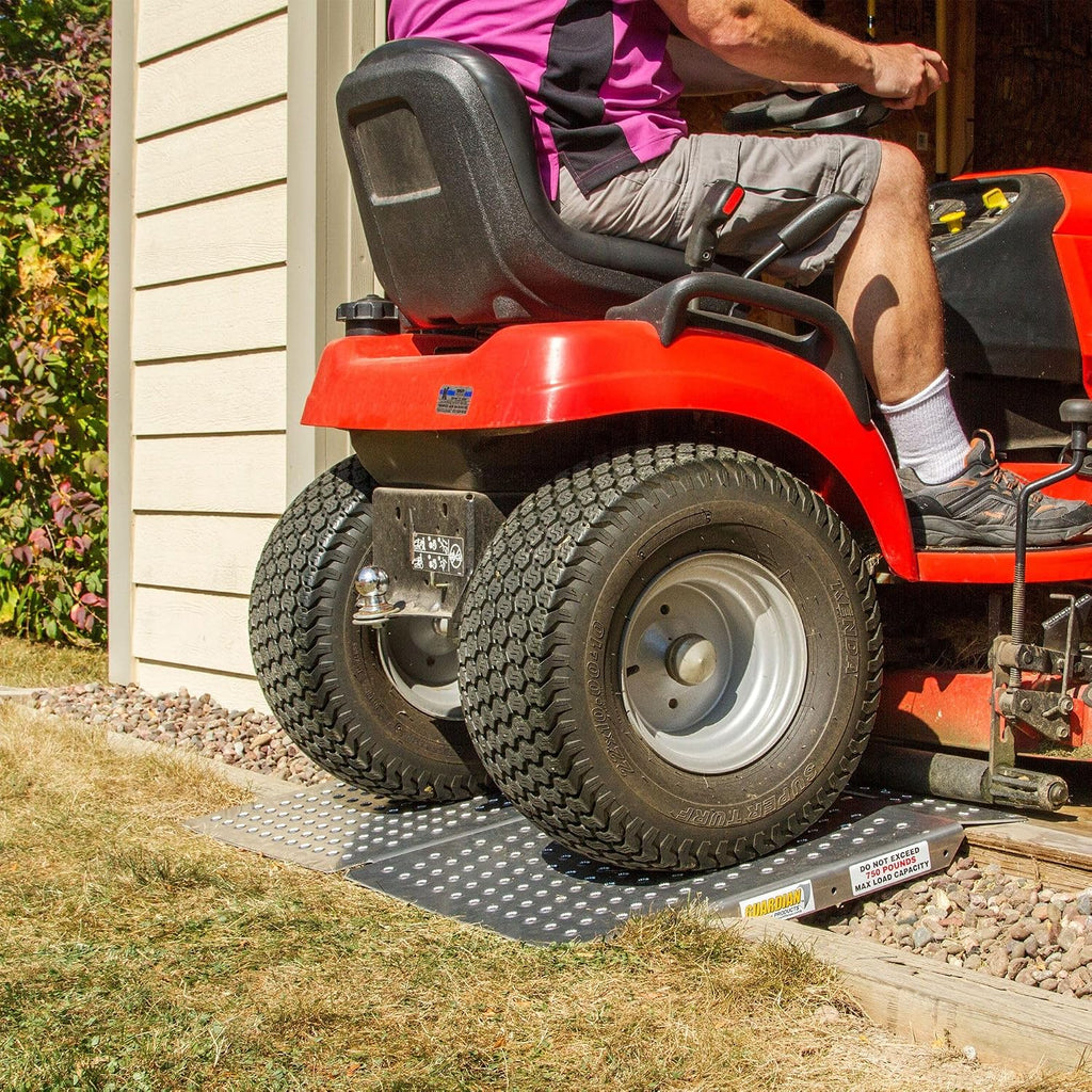 Shed Ramp for Lawnmower ATV Golf Cart, 1,500 lb Capacity, Guardian (Pair)