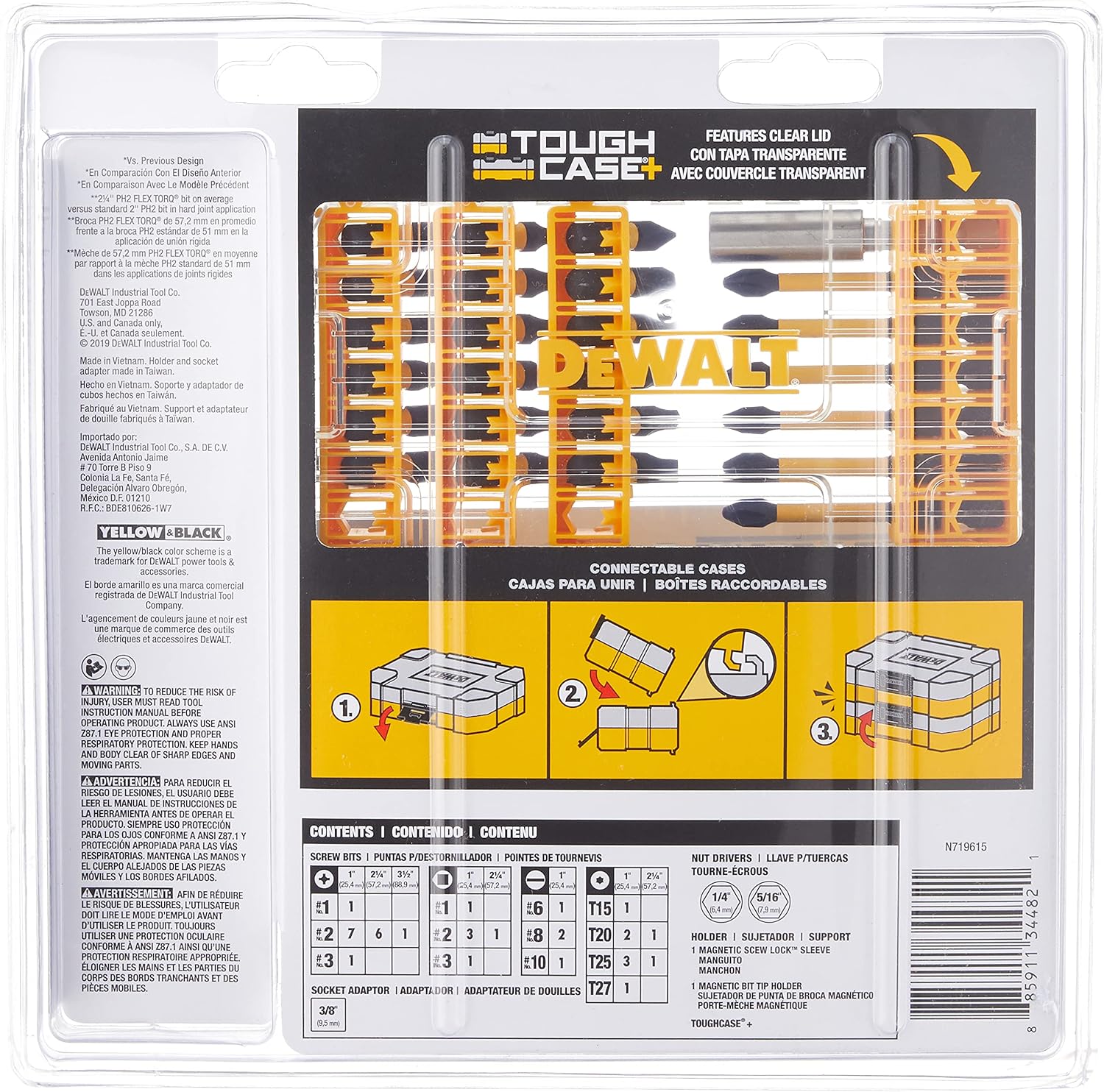 DEWALT Mechanics Tool Set, 192-Piece with Screwdriver Bit Set, Impact Ready, FlexTorq, 40-Piece (DWMT75049 & DWA2T40IR)