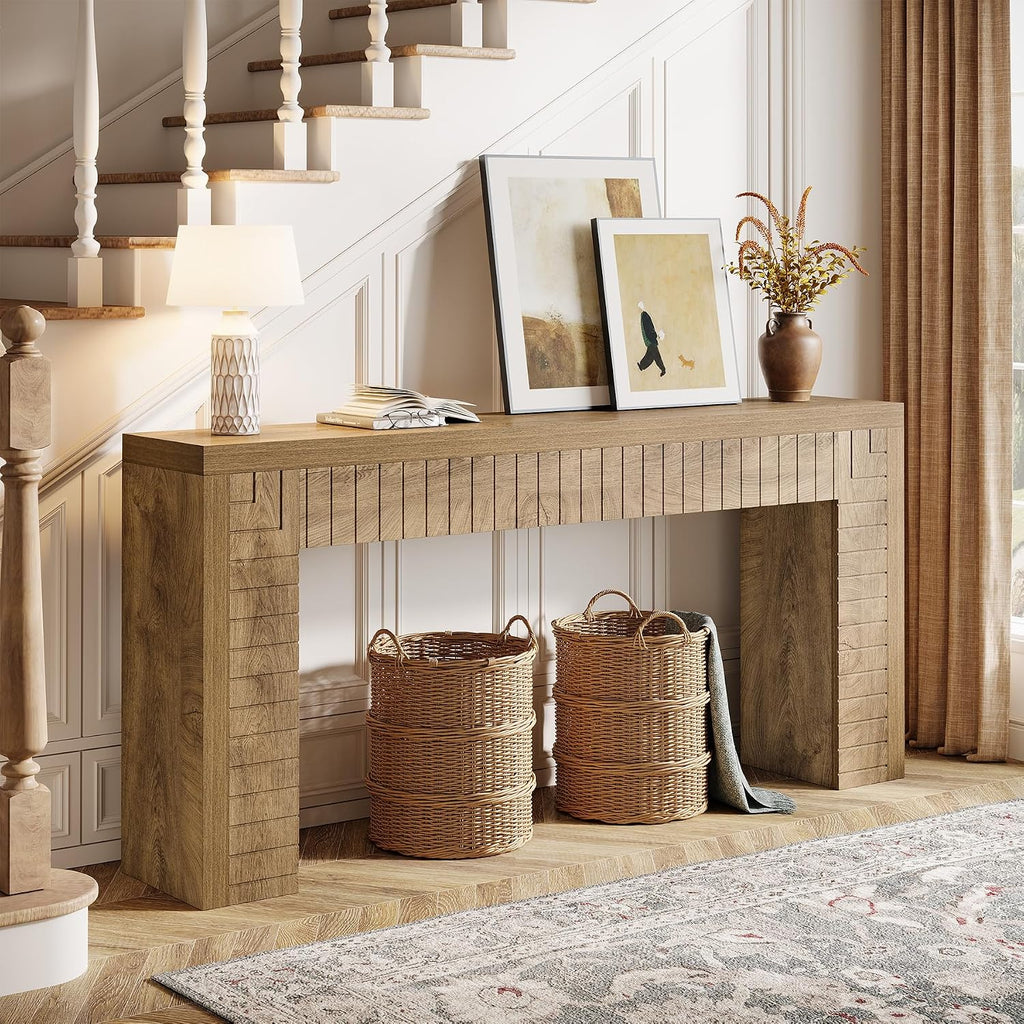 Tribesigns 70.9-Inch Extra Long Console Table for Entryway, Narrow Sofa Table Behind Couch, Suitable for Hallway, Foyer, Living Room