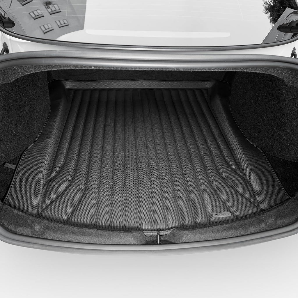 Extreme Coverage Tesla Model 3 Floor Mats 2025 2024 Premium Design Custom Fit 100% Eco-Friendly -All Weather 3D Floor Mats for Tesla Model 3 Highland Cargo Liner Trunk Accessories 6pcs