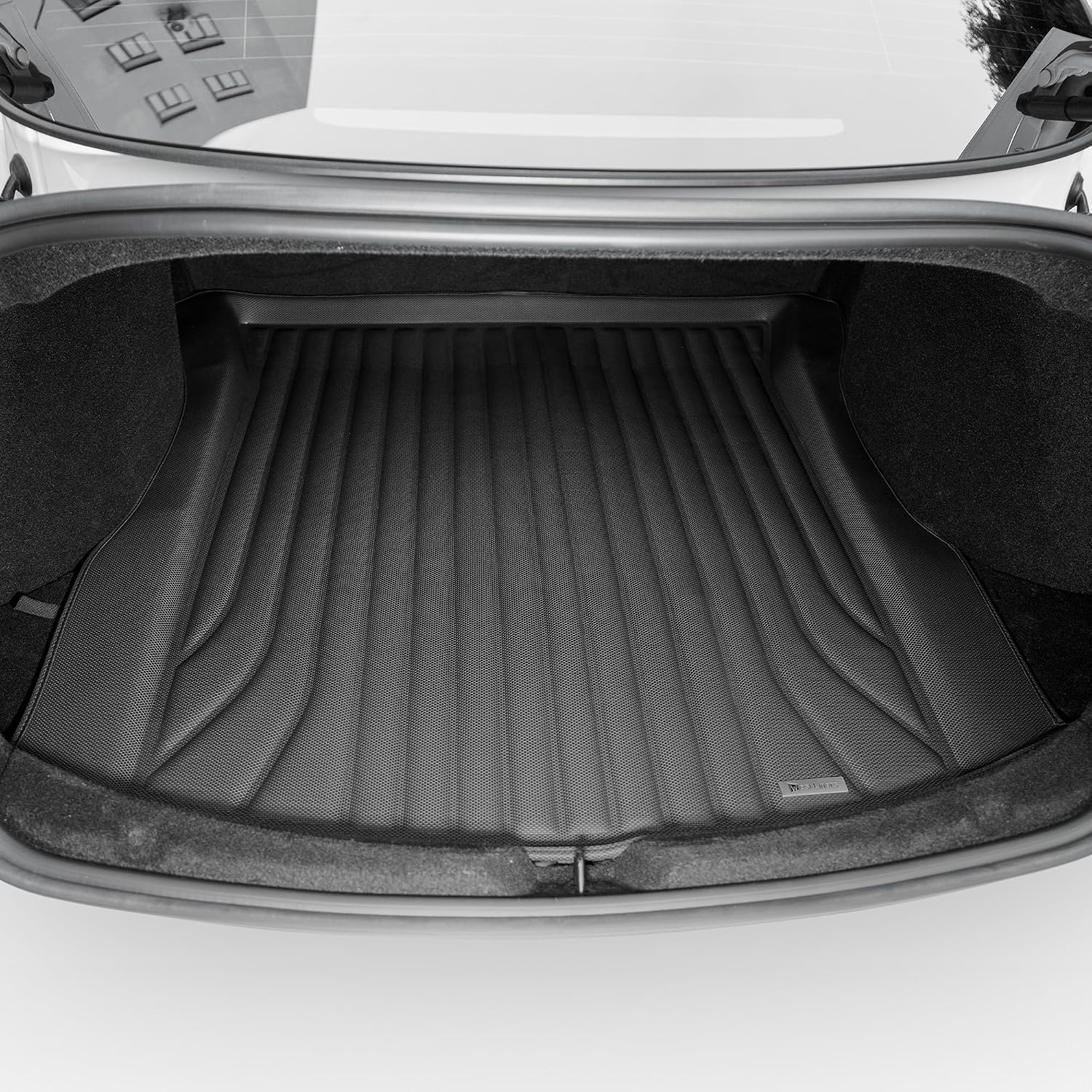 Extreme Coverage Tesla Model 3 Floor Mats 2025 2024 Premium Design Custom Fit 100% Eco-Friendly -All Weather 3D Floor Mats for Tesla Model 3 Highland Cargo Liner Trunk Accessories 6pcs