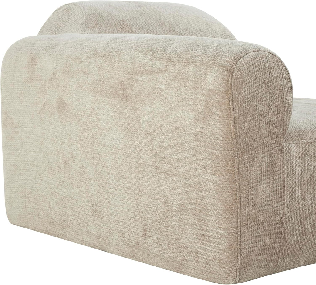 Christopher Knight Home Midel 111' Modular L-Shape Sofa Couch with Chaise Lounge, Modern Boneless Sofa for Living Room, Fabric Upholstered Cloud Couch with Deep Seat, Dark Beige