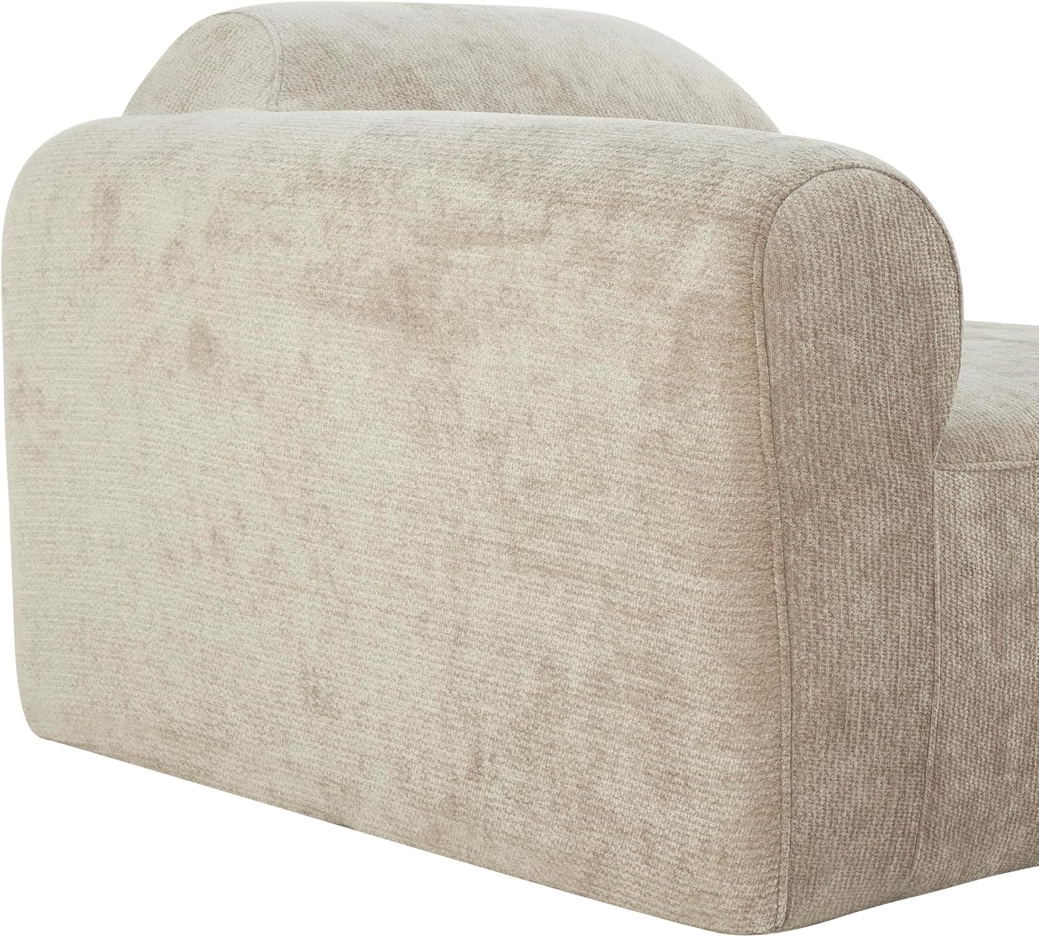 Christopher Knight Home Midel 111' Modular L-Shape Sofa Couch with Chaise Lounge, Modern Boneless Sofa for Living Room, Fabric Upholstered Cloud Couch with Deep Seat, Dark Beige