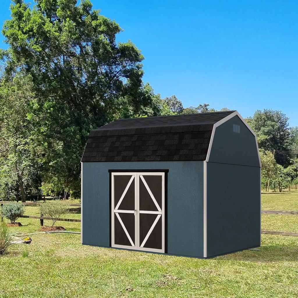 Handy Home Products Braymore 10x12 Do-It-Yourself Wooden Storage Shed with Floor Kit- Does not Include Paint or Roofing Shingles