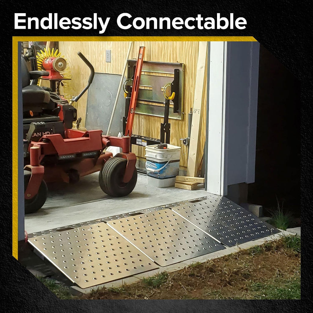 Guardian Shed Ramp for Lawnmower ATV Golf Cart, 1,500 lb Capacity