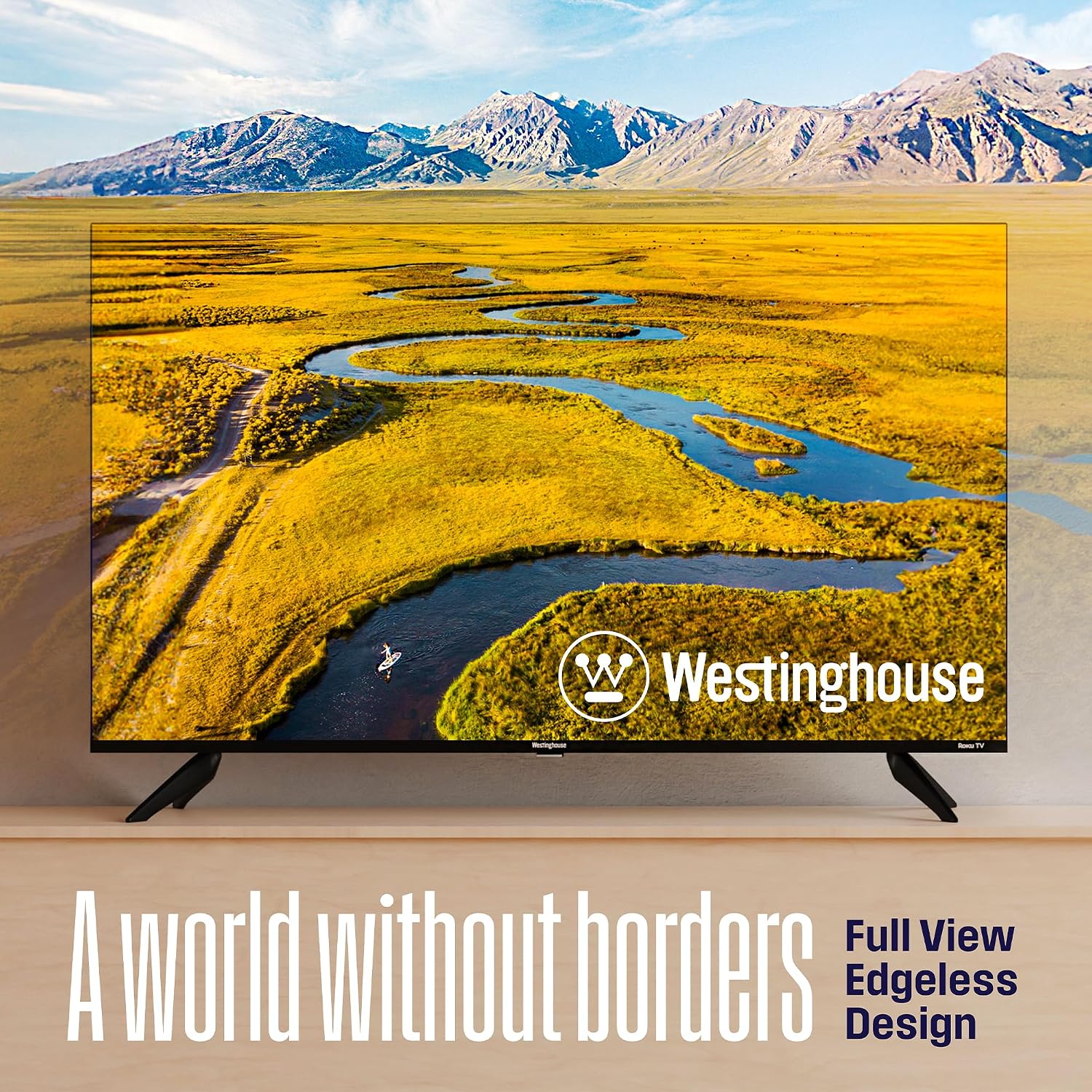 Westinghouse QLED 55 Inch TV and 5.1.2 Soundbar with Subwoofer