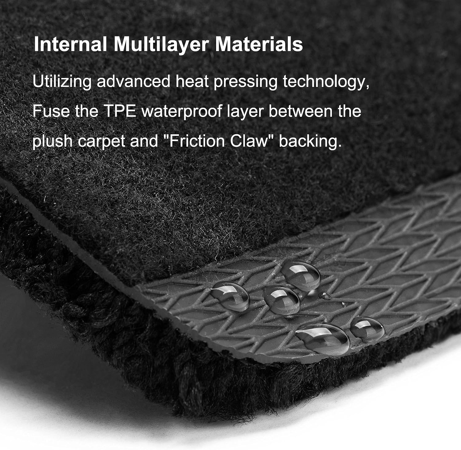 WENNEBIRD Superior Carpet Floor Mats for 2024-2026 Tesla Model 3 (Highland), 0.6-Inch Ultra-Thick, Noise-Reducing, All-Weather Waterproof Anti-Slip – 3-Pc Set