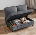 LINSY HOME Module for Sectional Sleeper Sofa Couch, Plush Corduroy Customizable Sleeper Sofa - Pull Out Sofa, Storage Double Seater, Storage Chaise, Armrest, Storage Ottoman, Corner Seat
