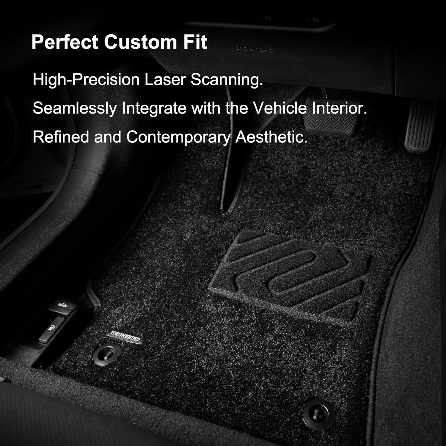 WENNEBIRD Superior Carpet Floor Mats for 2013-2018 Toyota RAV4, 0.5-Inch Ultra-Thick, Noise-Reducing, All-Weather Waterproof Anti-Slip – 3-Pc Set